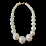 Graduated 30, 24 & 20 mm Pearl Necklace - 25"