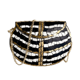 Black & White Mosaic Clutch