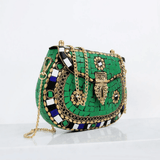 Brass Mosaic Clutch