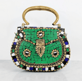 Brass Mosaic Clutch