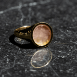 CUARZO ROSA / ANILLO CIRCULAR - Trueque Market