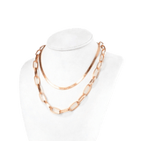 Fabella Double Layer Chain Necklace - Trueque Market
