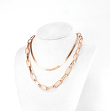 Fabella Double Layer Chain Necklace - Trueque Market